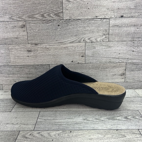 Fly Flot Mesh Clogs Mules Made in Italy Size 39  EUR/8 US‎ Navy Blue Comfort - Picture 5 of 11